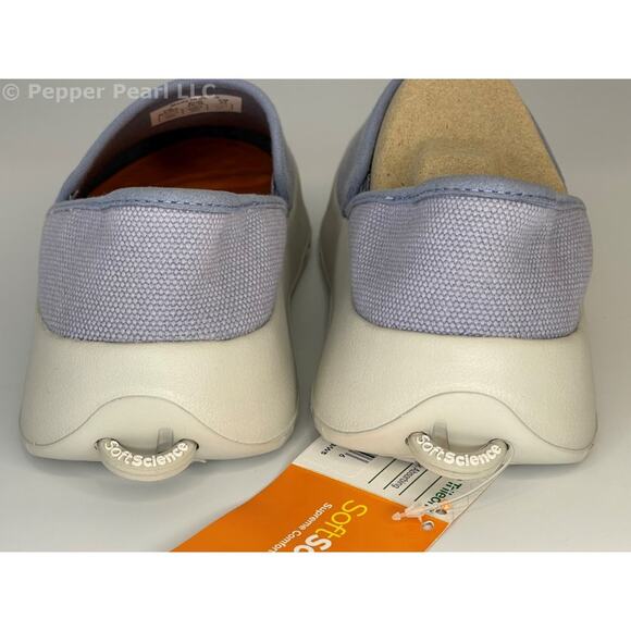 Light Blue Canvas Women's Size 5 Unisex Espadrille Mule Slip On Comfort Shoe - Picture 7 of 11